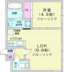 レジデンス北23条の物件間取画像